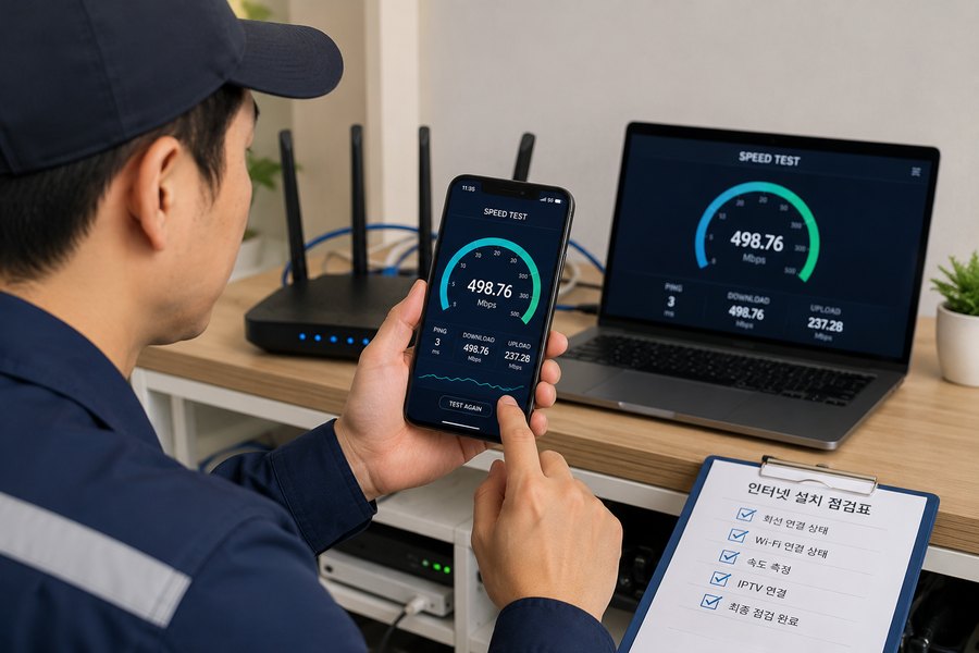 서울시강남구개포동 인터넷 속도 점검